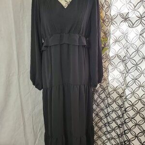 Haptics Long Sleeve Black Dress - Large